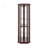 Lighted Corner Curio Cabinet - Elegant Glass Display Case For Living Room & Bar, Perfect For Antique Collections & Wine Storage With Built-In Lighting-1329345075