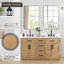 Ensemble de meuble-lavabo double avec miroir Gavino-584139499-584139498-547122678