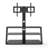 Height Adjustable Black Tempered Glass Tv Stand Fits 32 - 65 Inch Tvs Perfectly With And Versatile Usage