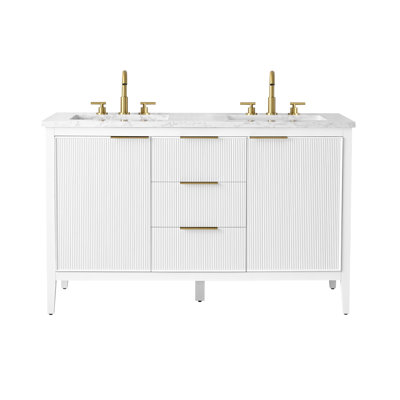 Bilroy 54" Pine Double Bathroom Vanity