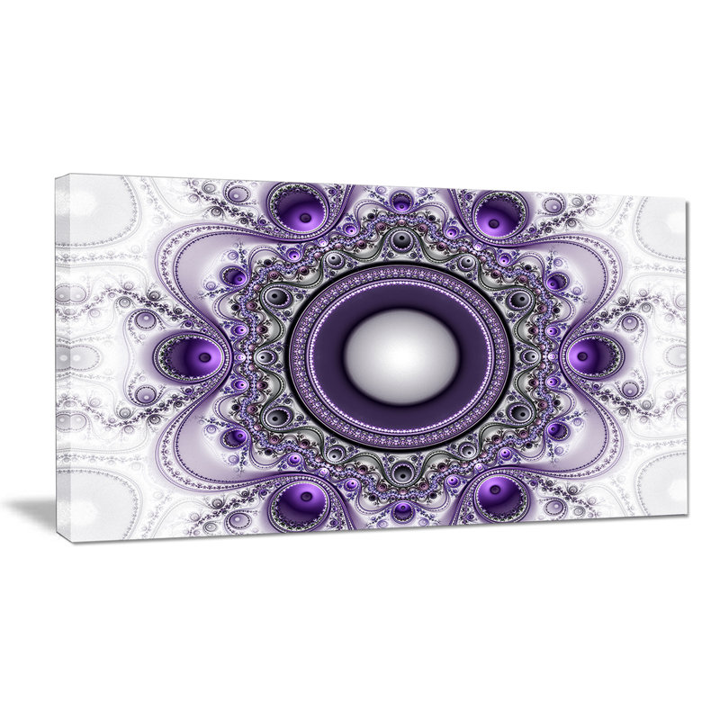 « mauve à motif fractal avec cercles », impression, H 20 po x l 40 po x P 1po, H 36 po x l 46 po x P 1,5 po