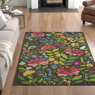 Brooklington Wool Floral Indoor Rug