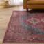 Tapis rouge / bleu lavable à la machine Beesley-155590044