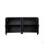 Armoire avec 4 portes et 4 tablettes ouvertes, armoire de rangement autoportante pour plancher, vestibule, plancher, salon, chambre à coucher, bureau-950637101