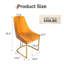 Chaise de salle à manger moderne avec pieds en métal (ensemble de 2)-2131590481