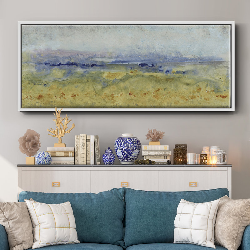 Open Terrain I- Framed Canvas