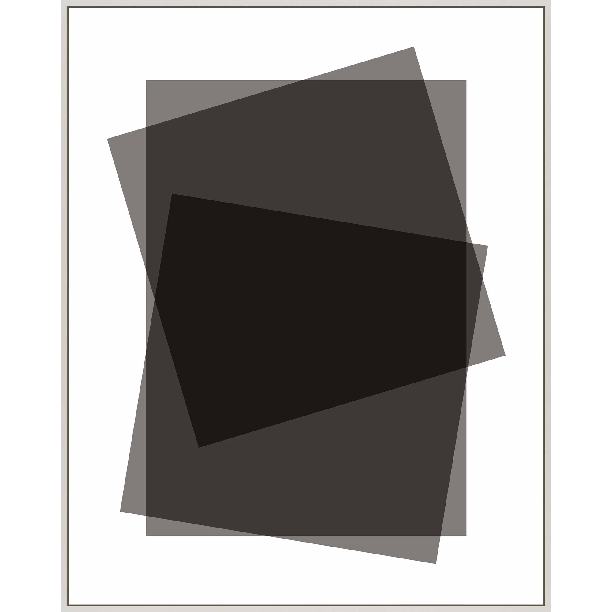 Black Kami by Jacques Pilon - Framed Wall Art, White Framed Canvas, 50" H x 40" W