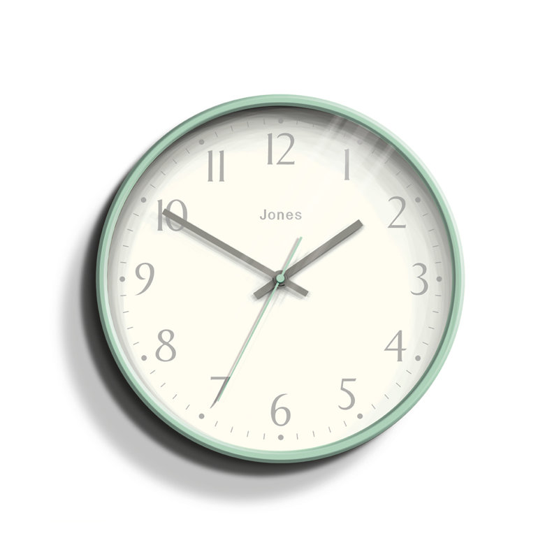 Acrylic Wall Clock, Duck Egg Green