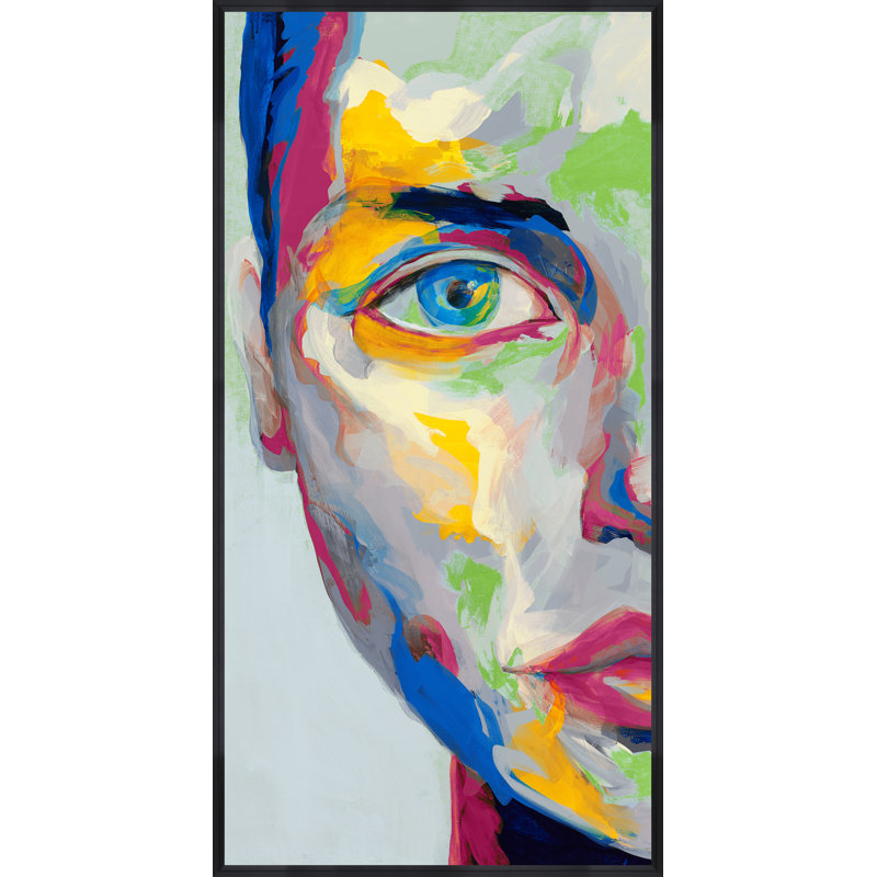 «Neon Portrait A» par Samuel Kane - Peinture sur toile