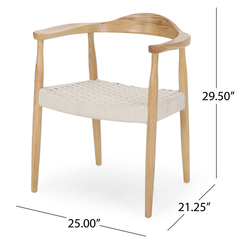 Rosetta Upholstered Armchair, Matte White