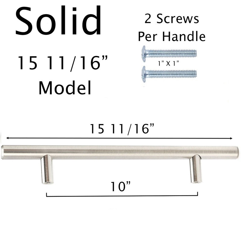 Ensemble de poignées de barre, H 1,5 po x l 15,6875 po x P 0,5 po