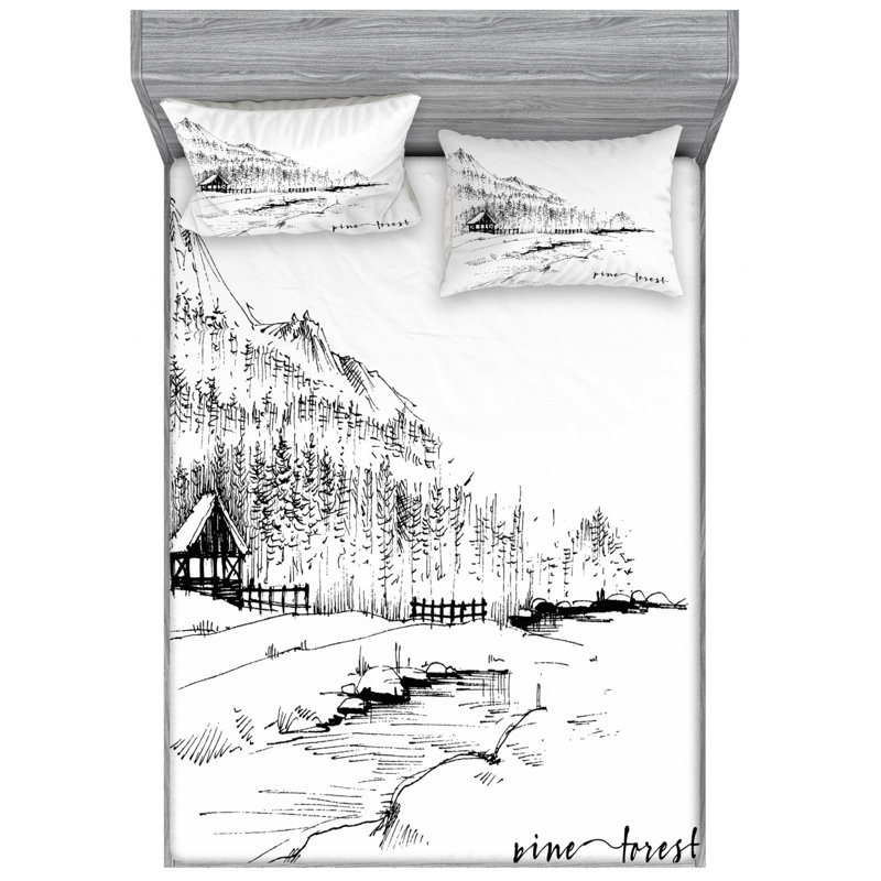 Microfiber Sheet Set, Full Sheet Set with Fitted Sheet