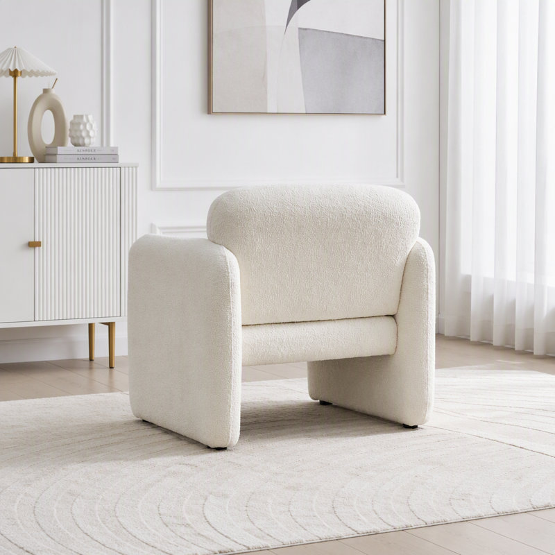 Fauteuil d'appoint 34 po Boucle Cloud, Beige