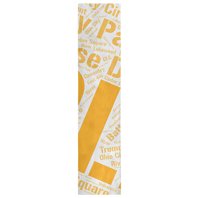 Chemin de table blendtable en coton, 72 po x 16 po, Orange, Cleveland