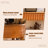 Modern Minimalist Cherry Wood Long Console Table
