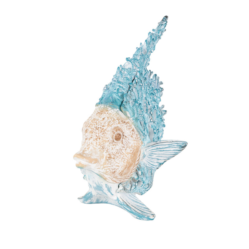 Sculpture de poisson Cole et Gray, Bleu