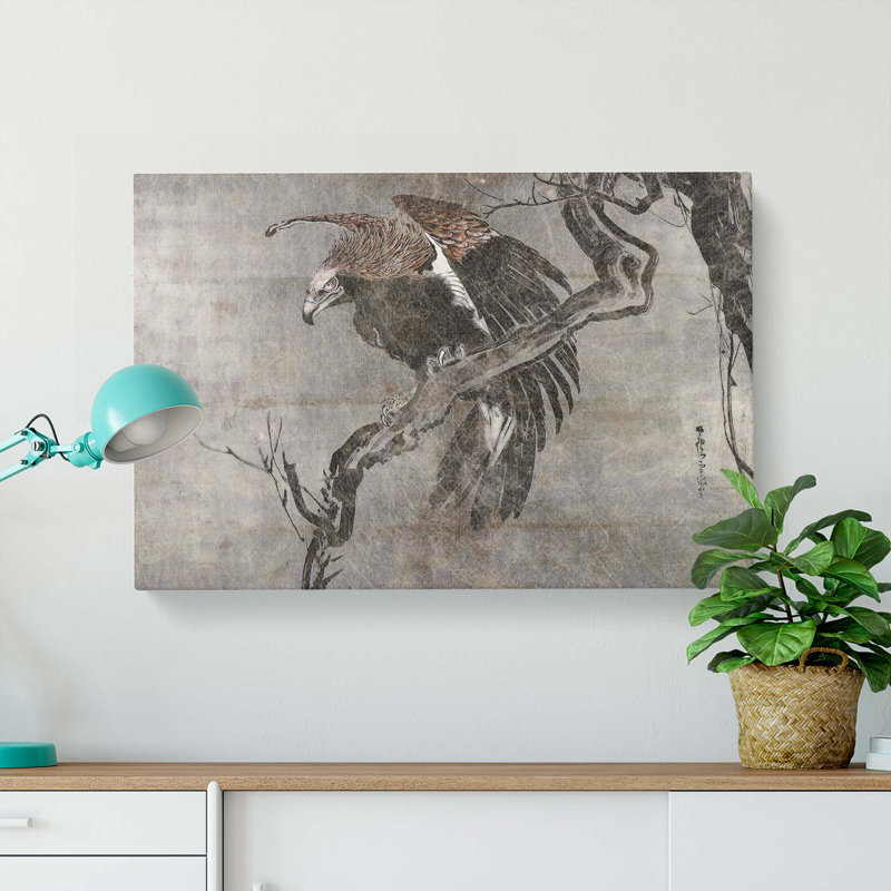 Eagle On A Branch by Pierre-Joseph Redoute - Wrapped Canvas, 40cm H x 60cm W x 3cm D
