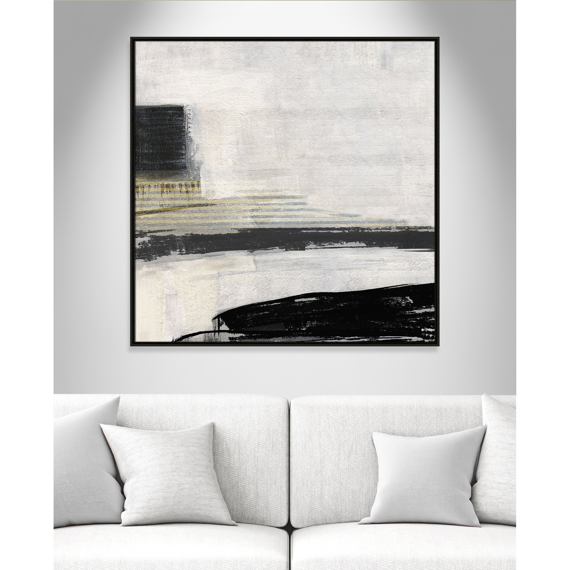 La Bande I Print by Sally Swatland, Espresso, 41.5" H x 41.5" W