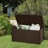 Keter Borneo 110 Gallon Rattan Wicker Resin Patio Deck Storage Box Bench-80744701