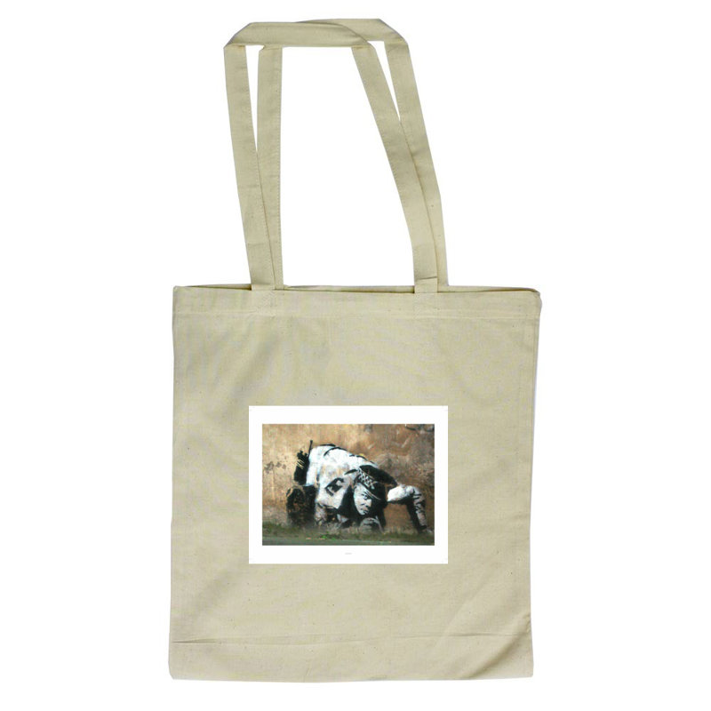 Crouching Policeman Tote Bag
