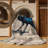 Washable Common Grackle Birds Area Rug-493711511