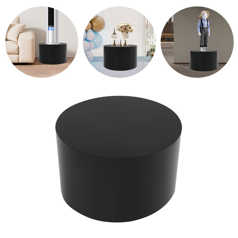 Présentoir rond à piédestal, Noir