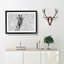 Giraffe Through The Bubbles - Single Picture Frame Painting on MDF-56633873-56633877