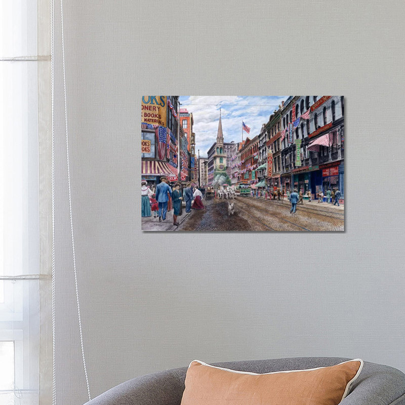 Boston by Stanton Manolakas - Wrapped Canvas Print