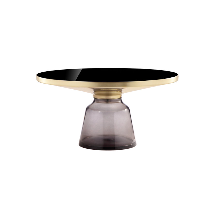 Gbelinda Coffee Table Gray Glass, Gray