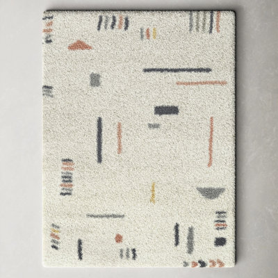 Morin Geometric Shag Area Rug