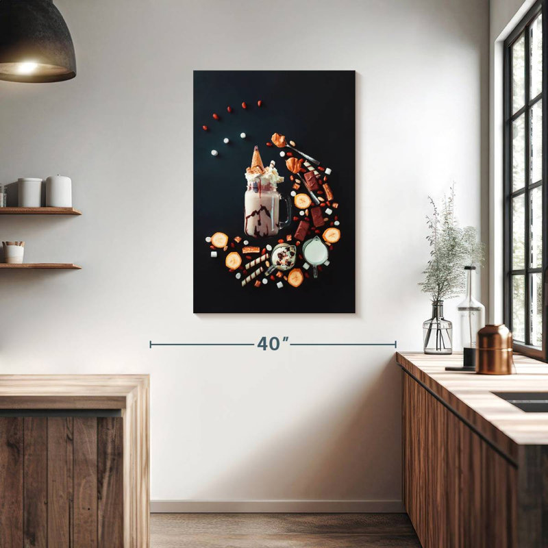 Yarlin Chocolate Milkshake Ingredients, 39" H x 26" W