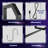 Eiser 34" LED Wall Mounted Shelf and Adjustable Hanging Display Rack Bookshelf with 6 S-Hooks