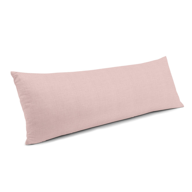 Housse de coussin rectangulaire, 12 po x 24 po, Rose clair