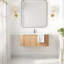 Meuble-lavabo mural avec lavabo et tiroirs-128923450