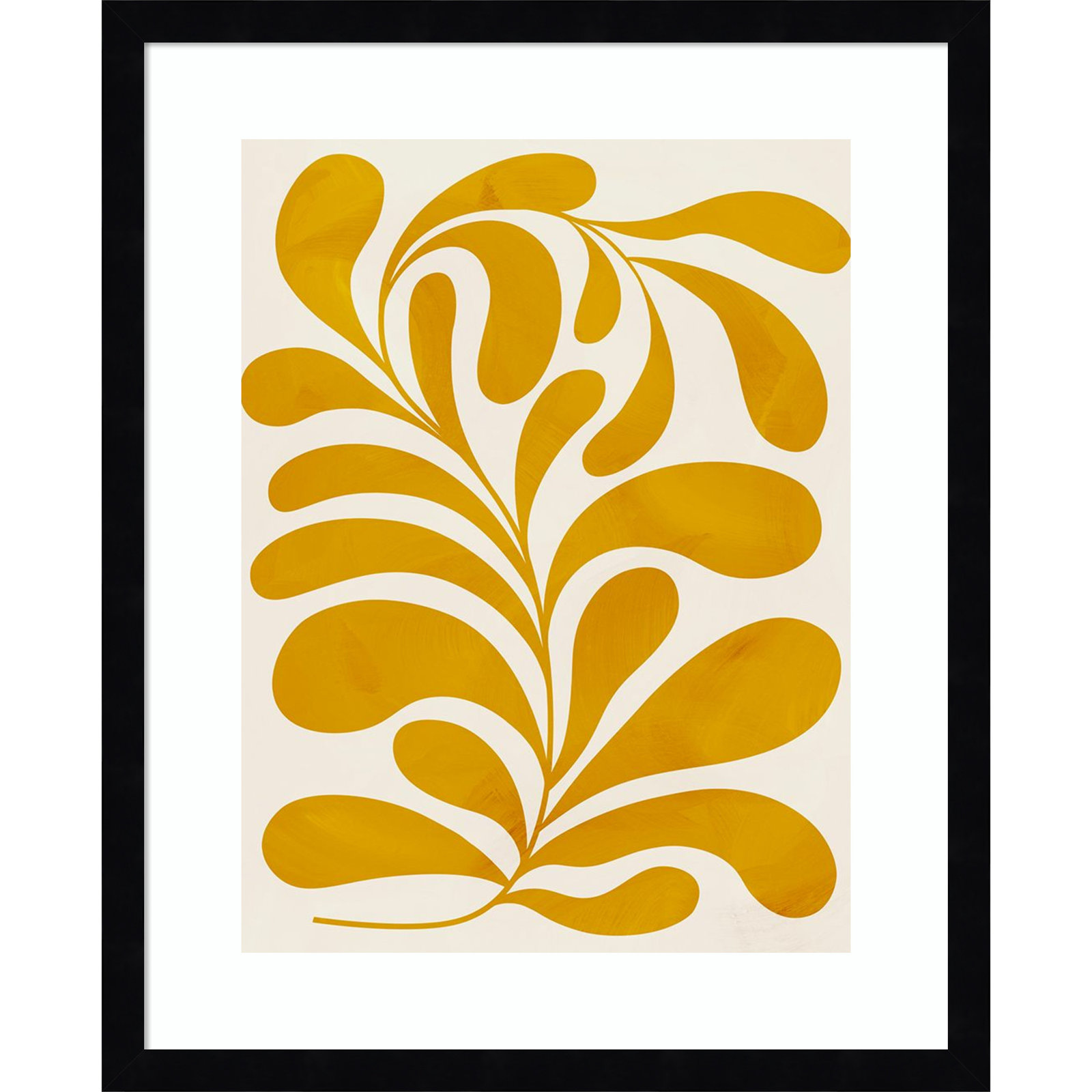 Goldenrod II by Grace Popp, Black, 21" H x 17" W x 1" D