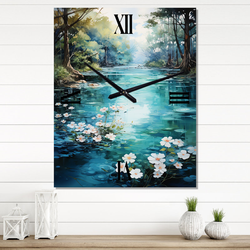 Horloge murale Lanina - Lake River, Moyen