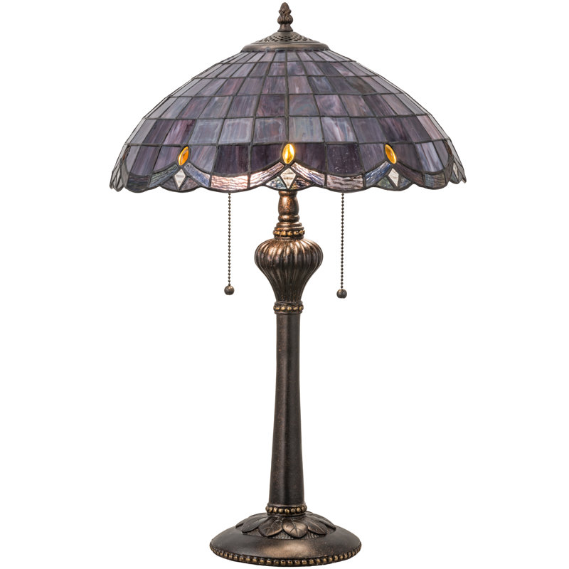 24"H Elan Table Lamp, Plum/raspberry