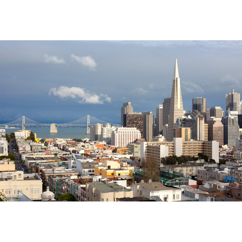 San francisco-oakland 1 Piece Wrapped Canvas Wall Art, 51cm H x 76cm W
