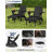 4-in-1 Multifunctional Folding Adirondack Rocking Chair with Retractable Ottoman-1731022296