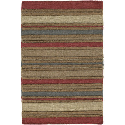 Marshayla Flatweave Wool Striped Indoor Rug
