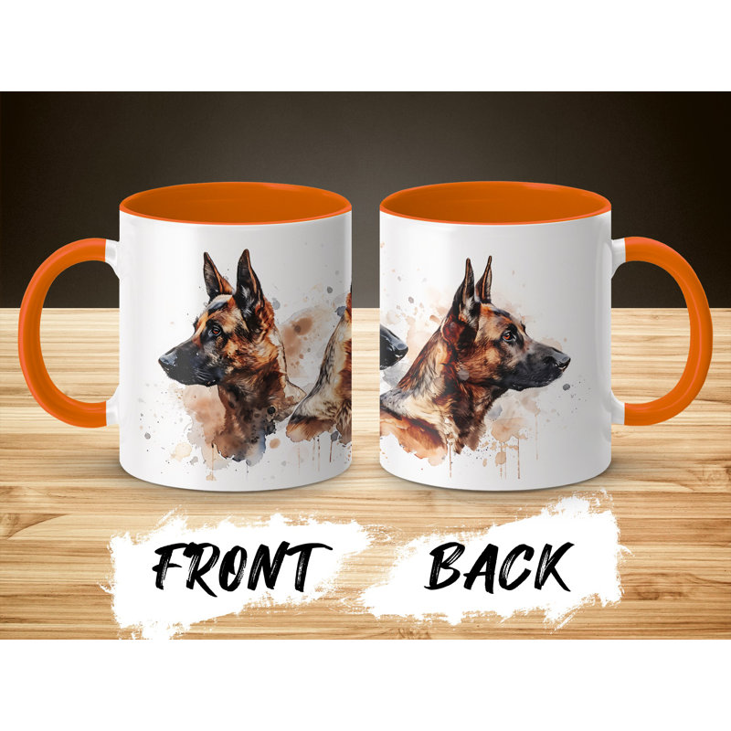 Ceramic Coffee Mug, 3, Orange