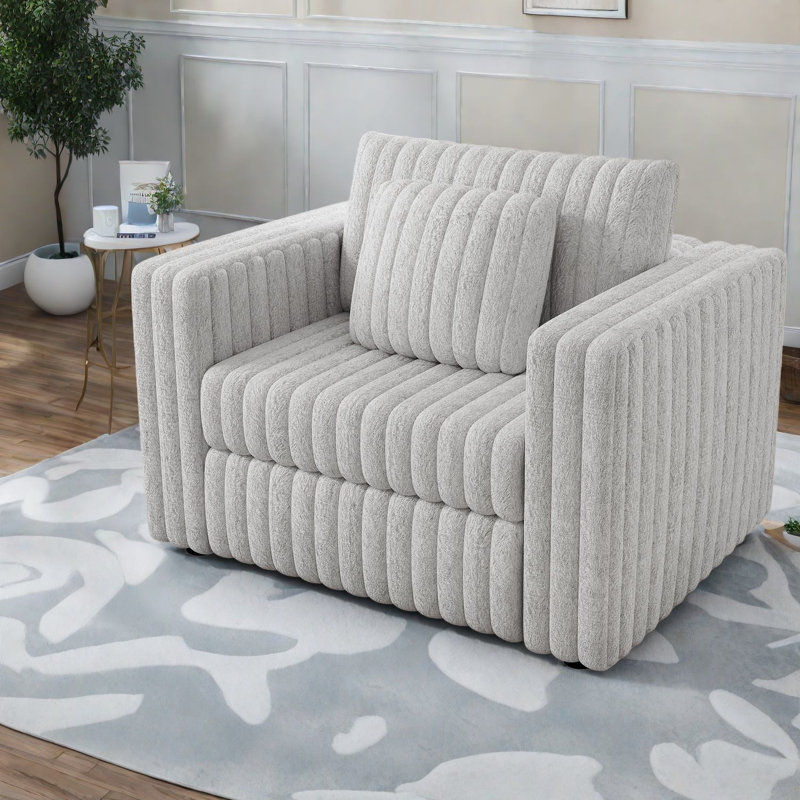 Canapé moderne avec rangement, fauteuil compact de 44,9 pouces pour la maison