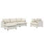 Canapé modulaire en chenille: canapé modulaire de 3 pièces avec siège, fauteuil et 5 sièges-505185933