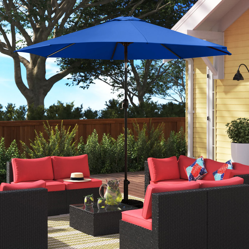 Parasol de marché 108 po, Bleu