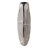 Contemporary Sculptural Decorative Table Vase with Unique Carved Round Design, Modern Flower Vase for Home Decor, Artistic Accent Vase for Displaying  Faux Floral Arrangements and Stylish Interior Styling, Silver-1893762511