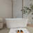 Free Standing Tub 55"x27.5" Deep Soaking Bath Tub Acrylic Freestanding Bathtub J24 Soaker Tub