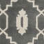 Tapis gris foncé / ivoire en laine touffeté à la main Carolene-19275295