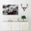 Winters Bloom Flowers In Abstract - Wrapped Canvas Print-55301564
