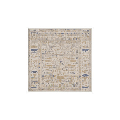 Tapis beige soyeux et moelleux