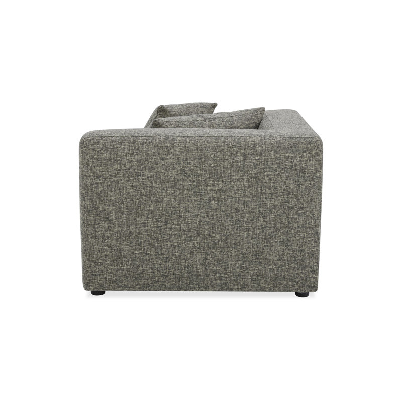 Donia Upholstered Accent Chair, Stone Tweed